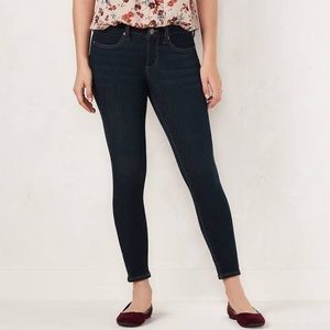 LC Lauren Conrad dark blue denim skinny jeans